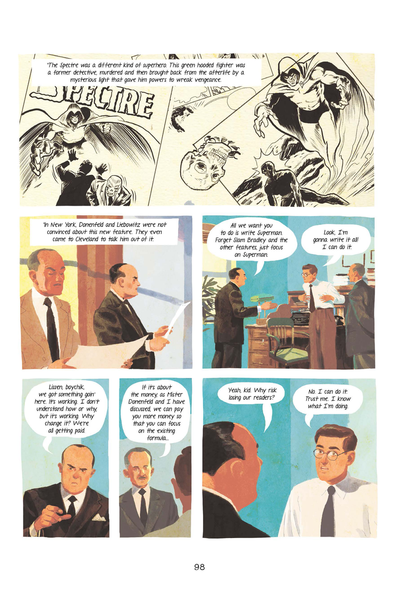 Illustration for article titled In This Preview of The Joe Shuster Story, Witness the Rise of the Golden Age of Superhero Comics